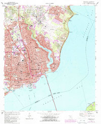 Download a high-resolution, GPS-compatible USGS topo map for Pensacola, FL (1988 edition)