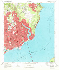 Download a high-resolution, GPS-compatible USGS topo map for Pensacola, FL (1972 edition)