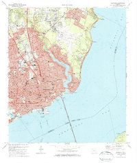 preview thumbnail of historical topo map of Pensacola, FL in 1970