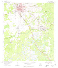 preview thumbnail of historical topo map of Perry, FL in 1955