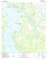 Download a high-resolution, GPS-compatible USGS topo map for Picolata, FL (1991 edition)