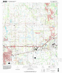 preview thumbnail of historical topo map of Hillsborough County, FL in 1994