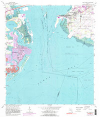 Download a high-resolution, GPS-compatible USGS topo map for Port Tampa, FL (1990 edition)
