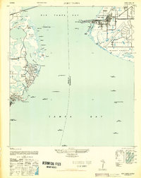 Download a high-resolution, GPS-compatible USGS topo map for Port Tampa, FL (1947 edition)