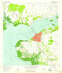 1957 Map of Punta Gorda, 1958 Print