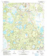 preview thumbnail of historical topo map of Putnam County, FL in 1993