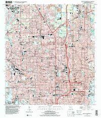 preview thumbnail of historical topo map of Pinellas County, FL in 1998