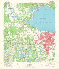 1965 Map of Sanford, 1968 Print