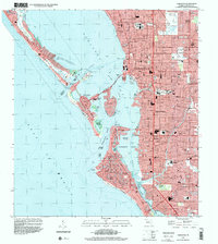 preview thumbnail of historical topo map of Sarasota, FL in 1994