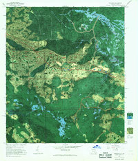preview thumbnail of historical topo map of Baker County, FL in 1967