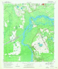 preview thumbnail of historical topo map of Putnam County, FL in 1968