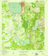 preview thumbnail of historical topo map of Sebring, Highlands County, FL in 1952