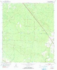 preview thumbnail of historical topo map of Taylor County, FL in 1952
