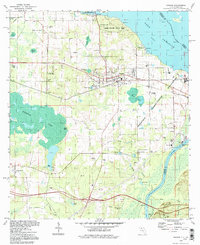preview thumbnail of historical topo map of Sneads, FL in 1994