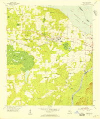 1954 Map of Sneads, FL, 1955 Print