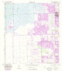 preview thumbnail of historical topo map of Miami-Dade County, FL in 1955