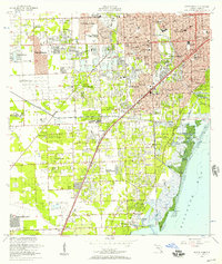 Download a high-resolution, GPS-compatible USGS topo map for South Miami, FL (1957 edition)