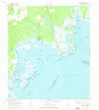 preview thumbnail of historical topo map of Wakulla County, FL in 1972