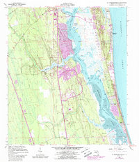 1956 Map of St. Augustine Beach, 1988 Print