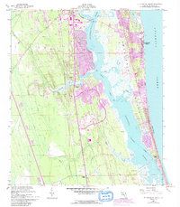 1956 Map of St. Augustine Beach, 1992 Print