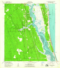 1956 Map of St. Augustine Beach, 1961 Print