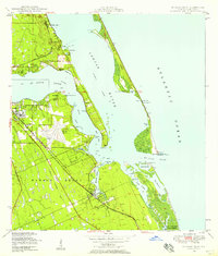 Download a high-resolution, GPS-compatible USGS topo map for St Lucie Inlet, FL (1958 edition)