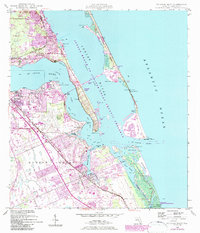Download a high-resolution, GPS-compatible USGS topo map for St Lucie Inlet, FL (1983 edition)