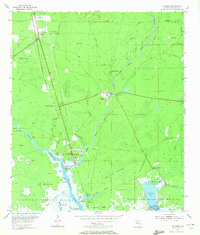 preview thumbnail of historical topo map of Wakulla County, FL in 1954