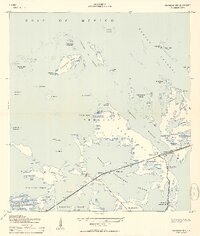 historical topo map of Monroe County, FL in 1943