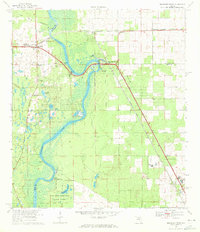 1968 Map of Fanning Springs, FL, 1971 Print