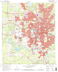 Download a high-resolution, GPS-compatible USGS topo map for Tallahassee, FL (1987 edition)