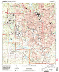 preview thumbnail of historical topo map of Tallahassee, FL in 1999