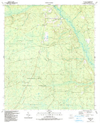 Download a high-resolution, GPS-compatible USGS topo map for Telogia, FL (1990 edition)