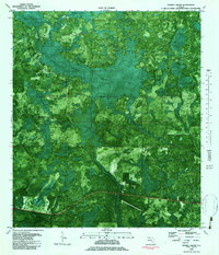 Download a high-resolution, GPS-compatible USGS topo map for Tenmile Swamp, FL (1983 edition)