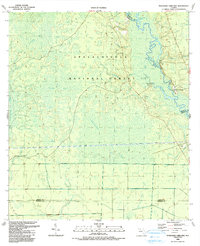 Download a high-resolution, GPS-compatible USGS topo map for Thousand Yard Bay, FL (1990 edition)