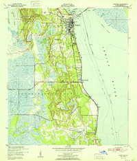 Download a high-resolution, GPS-compatible USGS topo map for Titusville, FL (1952 edition)