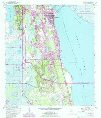 Download a high-resolution, GPS-compatible USGS topo map for Titusville, FL (1984 edition)