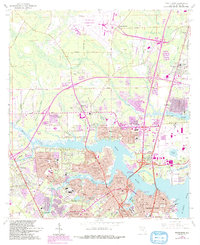 Download a high-resolution, GPS-compatible USGS topo map for Trout River, FL (1992 edition)