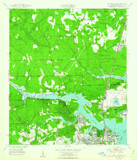 Download a high-resolution, GPS-compatible USGS topo map for Trout River, FL (1950 edition)