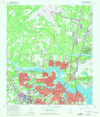 Download a high-resolution, GPS-compatible USGS topo map for Trout River, FL (1972 edition)