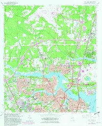Download a high-resolution, GPS-compatible USGS topo map for Trout River, FL (1982 edition)