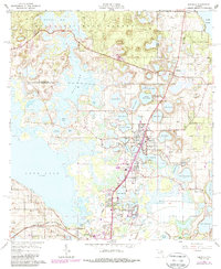 1965 Map of Altoona, FL, 1981 Print