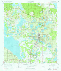 1965 Map of Altoona, FL, 1976 Print