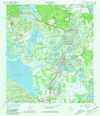 1965 Map of Altoona, FL, 1987 Print