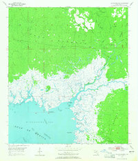 Download a high-resolution, GPS-compatible USGS topo map for Waccasassa Bay, FL (1965 edition)
