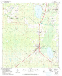 Download a high-resolution, GPS-compatible USGS topo map for Waldo, FL (1991 edition)