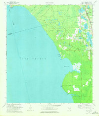 preview thumbnail of historical topo map of Volusia County, FL in 1970