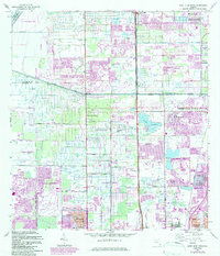 preview thumbnail of historical topo map of Broward County, FL in 1962