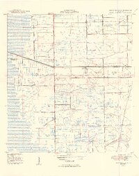 historical topo map of Broward County, FL in 1949