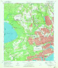 Download a high-resolution, GPS-compatible USGS topo map for West Pensacola, FL (1972 edition)